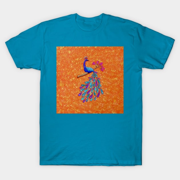 Pretty Peacock T-Shirt by SoozieWray